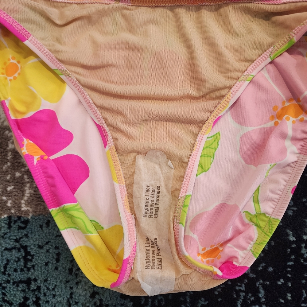 Lilly Pulitzer Women's Floral Halter Neck Two Piece Swimsuit Bathing Suit Size 8 - Picture 13 of 13